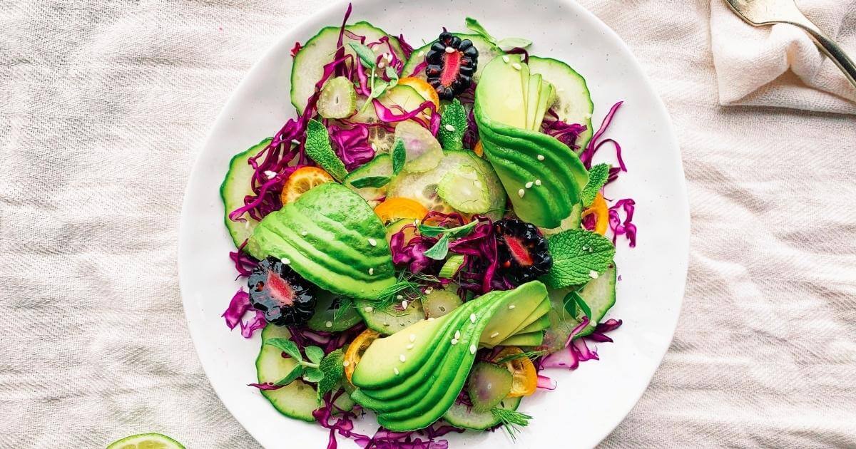 Fennel, Red Cabbage, and Avocado Salad