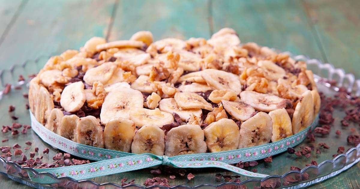 Gooey Vegan Banana Cheesecake